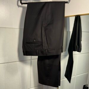 SUITSUPPLY Black Wool Brescia Trouser 30W